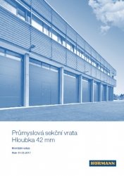 Průmyslová sekční vrata - Hloubka 42 mm